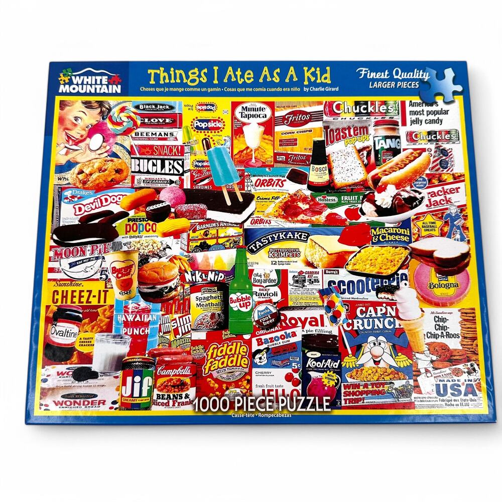 White Mountain Jigsaw Puzzle Things I Ate As a Kid 1000 Piece